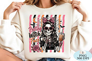 Resting Witch Face Skeleton PNG, a Seasonal Illustration by Daily.Designs (Thumbnail 2 of 5)