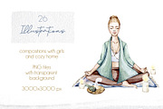Watercolor Meditation Collection, a Decorative Illustration by S_ARTLOVE (Thumbnail 7 of 10)