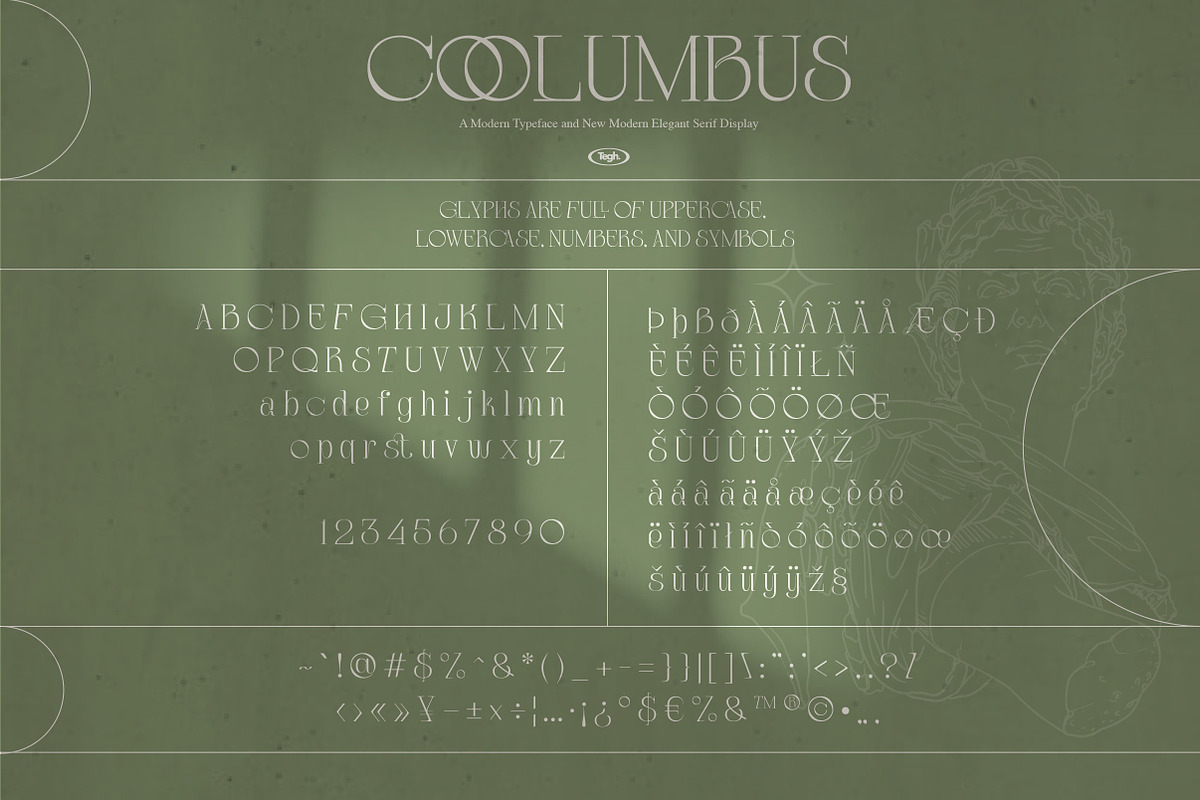 Coolumbus modern serif font, a Serif Font by Tegh co. (Photo 11 of 17)