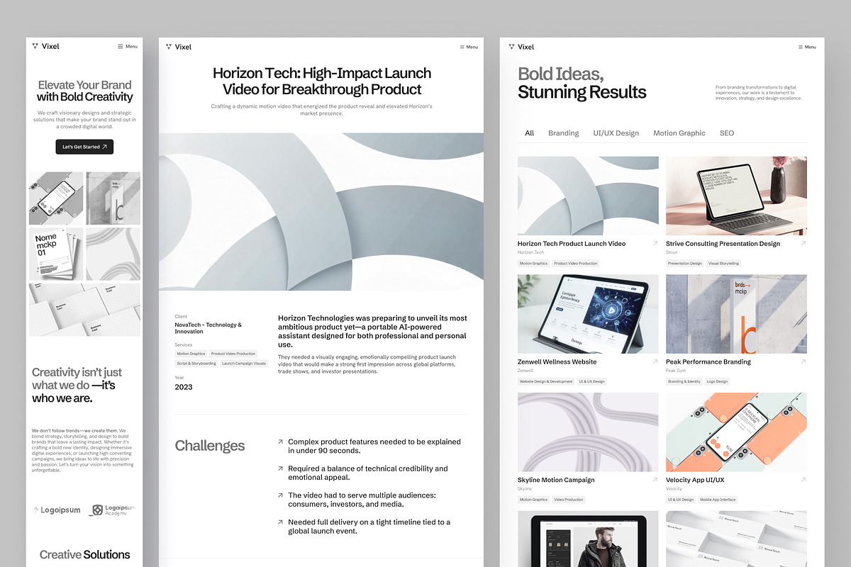 Vixel Creative Agency Website Framer preview 4