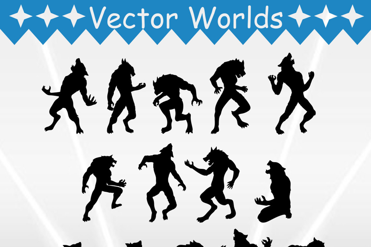 Werewolf SVG, Wolf, Werewolf SVG, an Object Graphic by VectorWorlds (Photo 2 of 3)