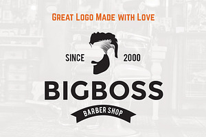 Barber Shop Logo Kit BONUS