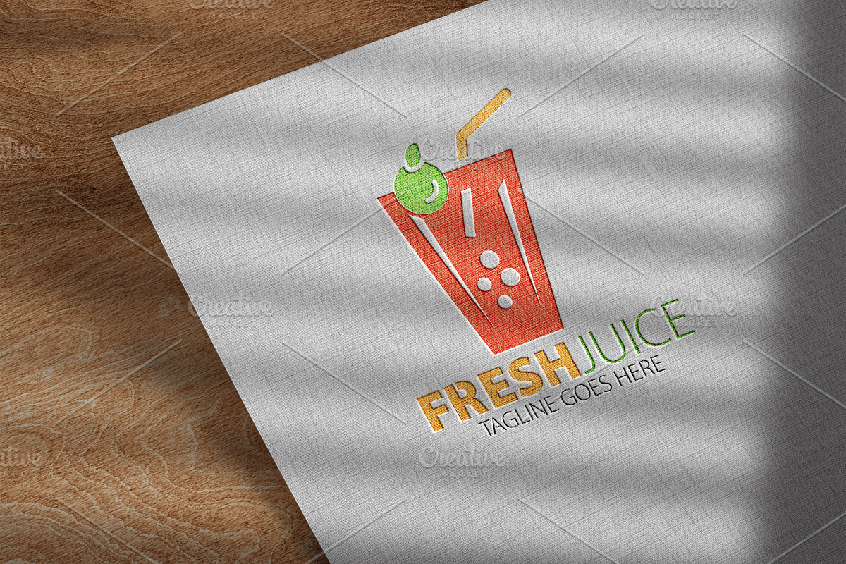 Fresh Juice Logo, a Branding & Logo Template by Josuf Media (Photo 4 of 4)