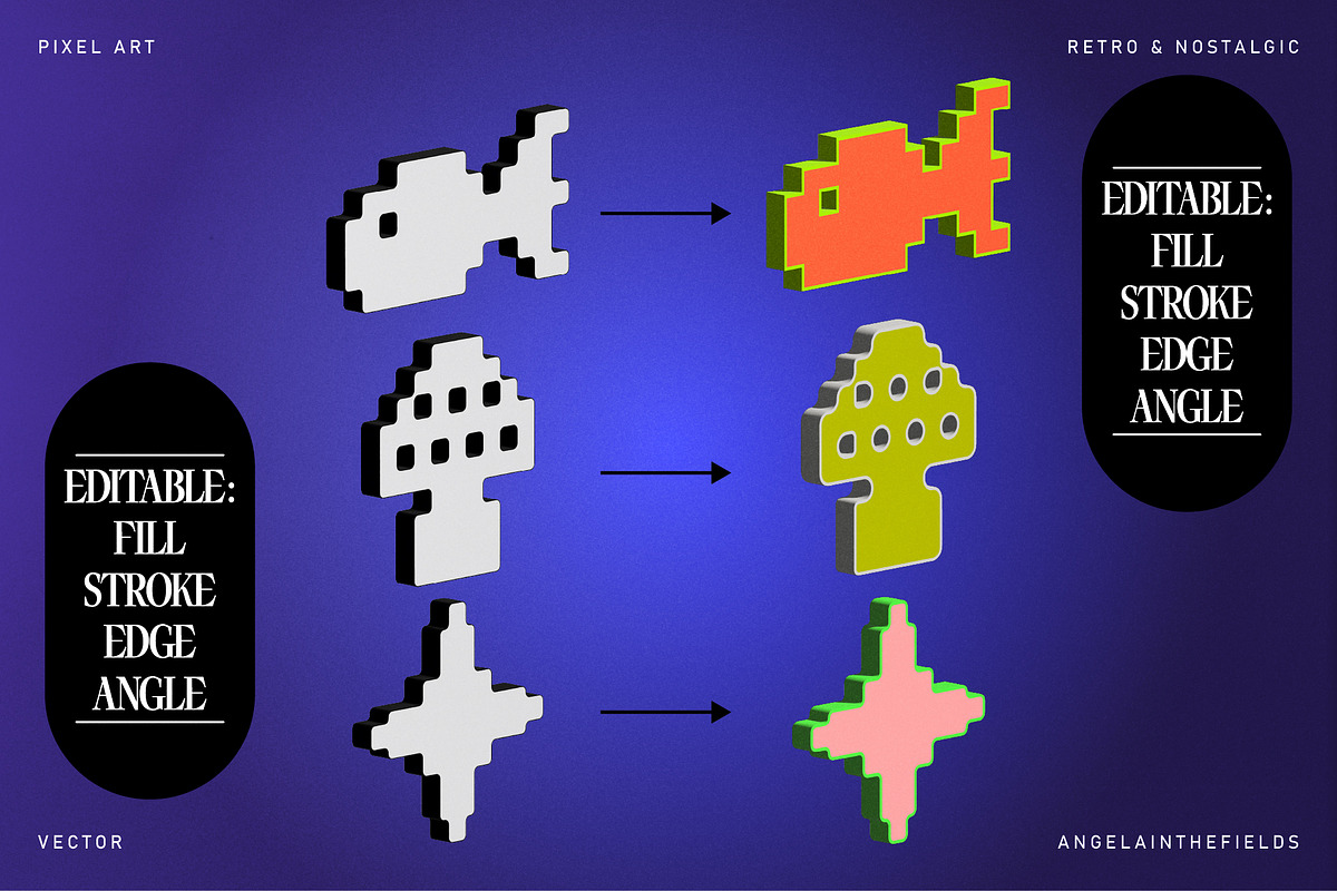 3D Pixel Love Vector Clipart, an Object Graphic by angelainthefields (Photo 9 of 10)
