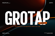 Grotap – A Modern Condensed Sans, a Sans Serif Font by roomspace creative lab (Thumbnail 1 of 10)