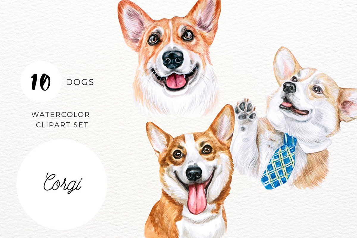 50% OFF | 20+ Dog Illustration Pack, an Animal Illustration by ArtbyHien (Photo 7 of 17)