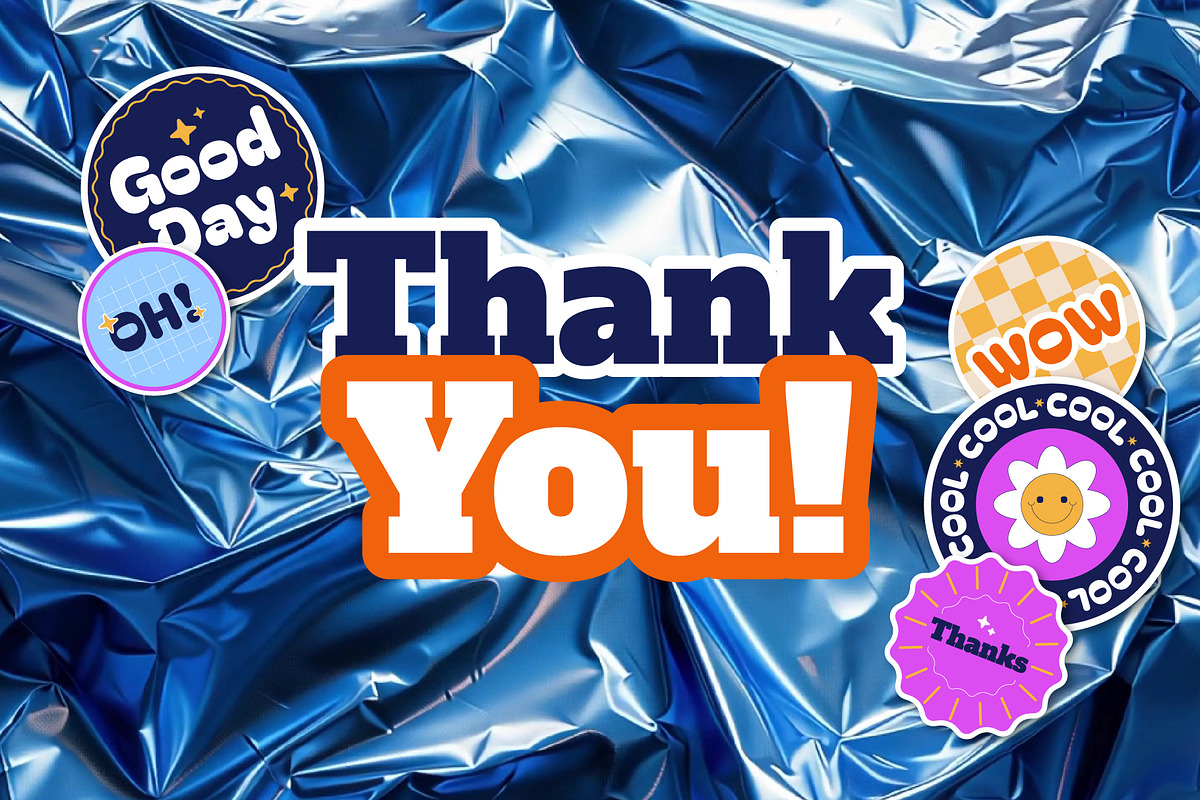 Animated Retro Stickers Pack, a Decorative Illustration by IMG Visuals (Photo 3 of 4)