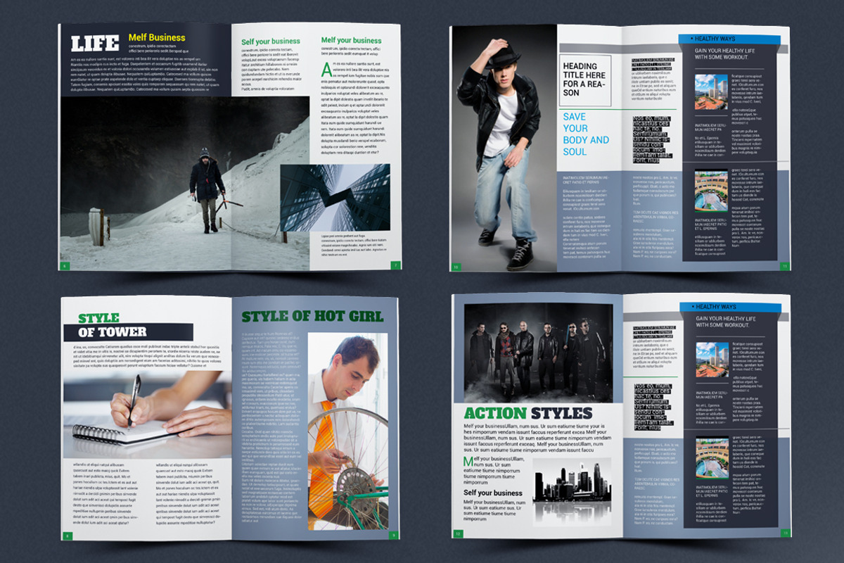 Magazine Template, a Magazine Template by artico (Photo 3 of 7)