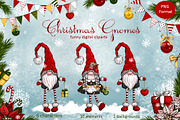 Christmas gnomes. Digital Cliparts, a Decorative Illustration by Maycat_store (Thumbnail 1 of 9)