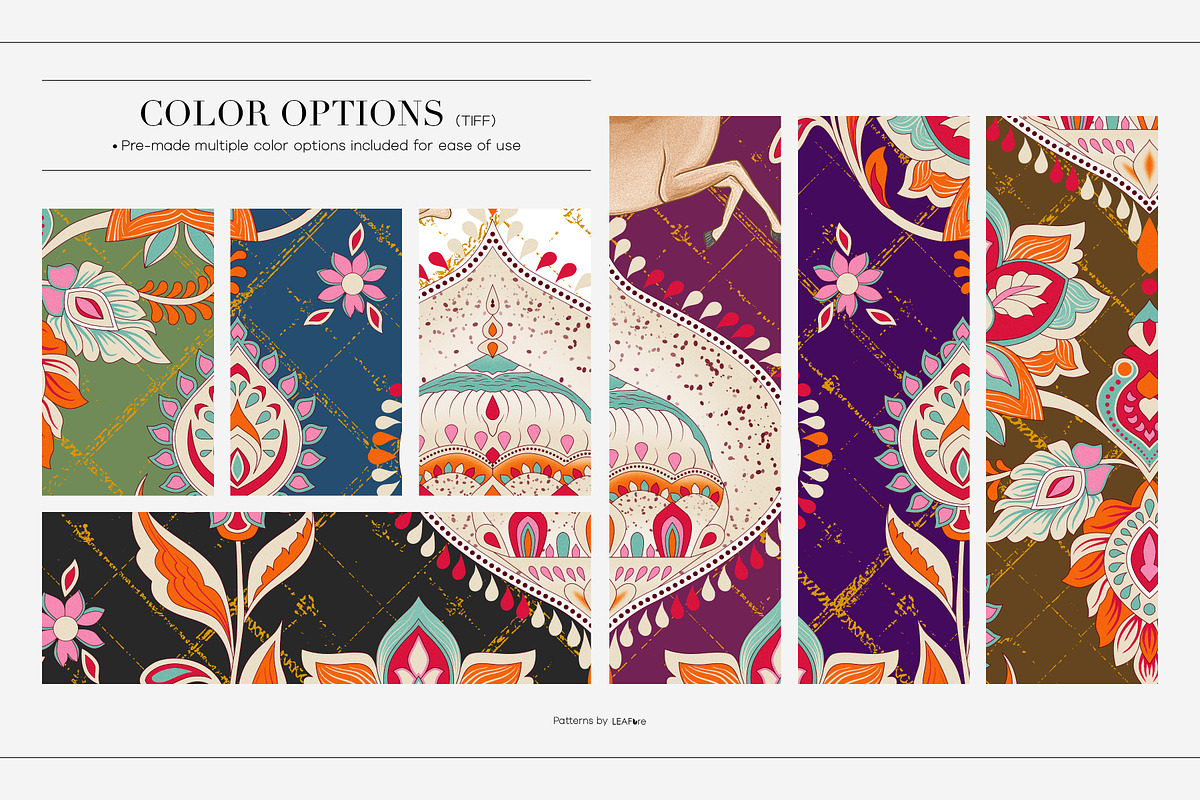 Manzar Mahal Traditional Prints, a Pattern Graphic by LEAFure (Photo 3 of 12)