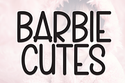 Barbie Cutes | Script Font, a Script Font by Scratchones (Thumbnail 1 of 8)
