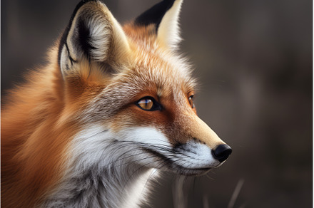 Cute fox head. Generate Ai, an Animal Photo by Ylivdesign