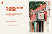 Hanging Sign Mockup PSD, an Advertising Mockup by Bruto Mockups (Thumbnail 2 of 3)