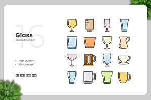 Glass Colored Icons, an Icon by Upnowgraphic