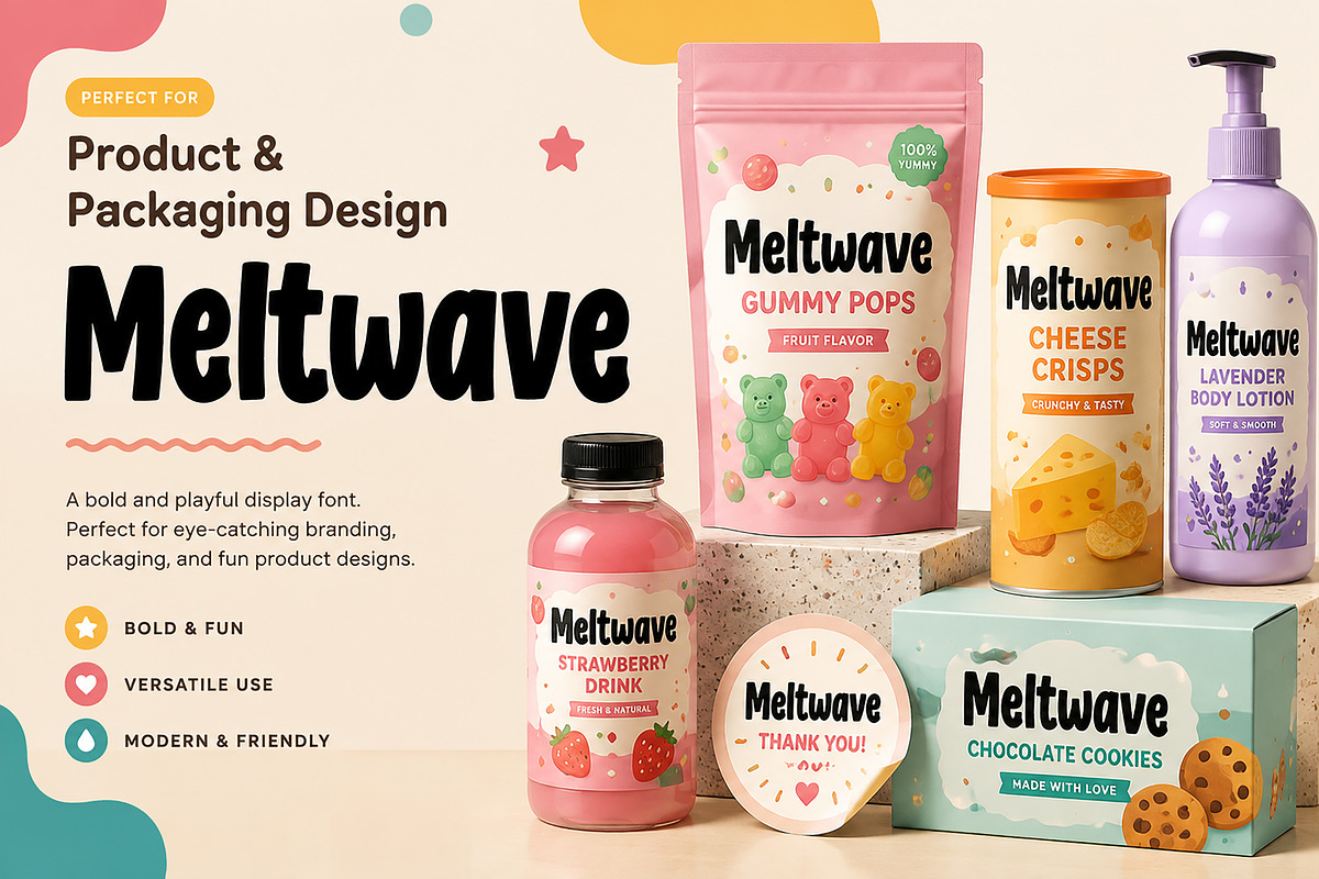 Meltwave, a Script Font by Wow Magic (Photo 4 of 6)
