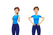 Jenny Cartoon 3D Character Promo Set, a Person Illustration by Oleg Ribar (Thumbnail 14 of 26)