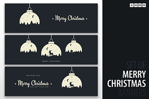 Merry Christmas banners