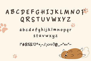 Dog And Cat - Handwritten Font