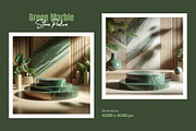 20 Green Marble Stone Podium Bundle, a Background Photo by zahidhossainalif (Thumbnail 4 of 11)