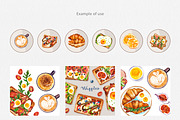 Delicious Breakfast Watercolor Set, a Food Illustration by Volha Studio (Thumbnail 8 of 10)