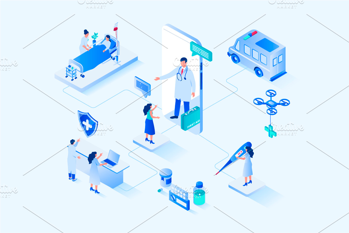 Isometric Web Illustrations, a Templates & Theme by alexdndz (Photo 19 of 31)
