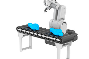 Conveyor and robot hand, a Technology Photo by Artem Varnitsin