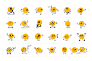Doodles, vector funny mascots, a Graphic by venimo (Thumbnail 3 of 9)