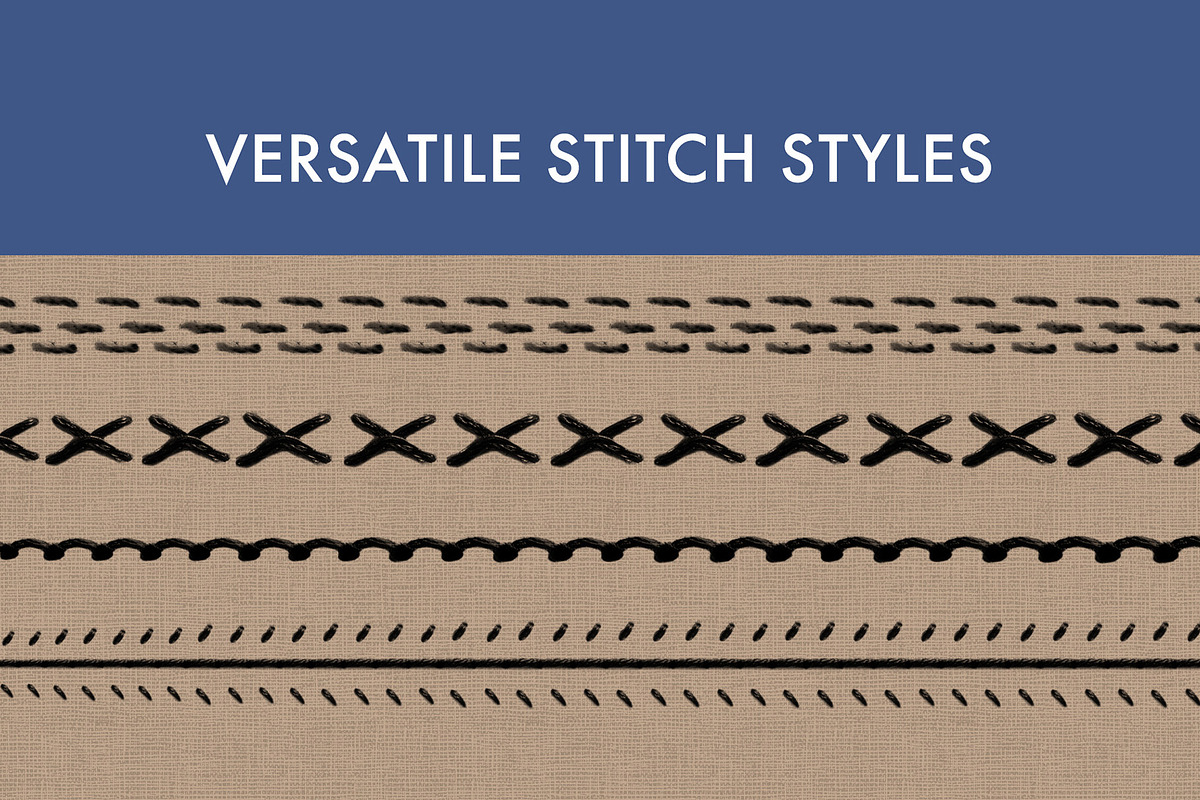 Stitches 2 Brush Set, a Brush Add-On by Zsolt Kosa Art (Photo 2 of 6)