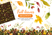 Fall Clipart, Patterns, Frames, an Object Graphic by Valin Malin (Thumbnail 1 of 7)