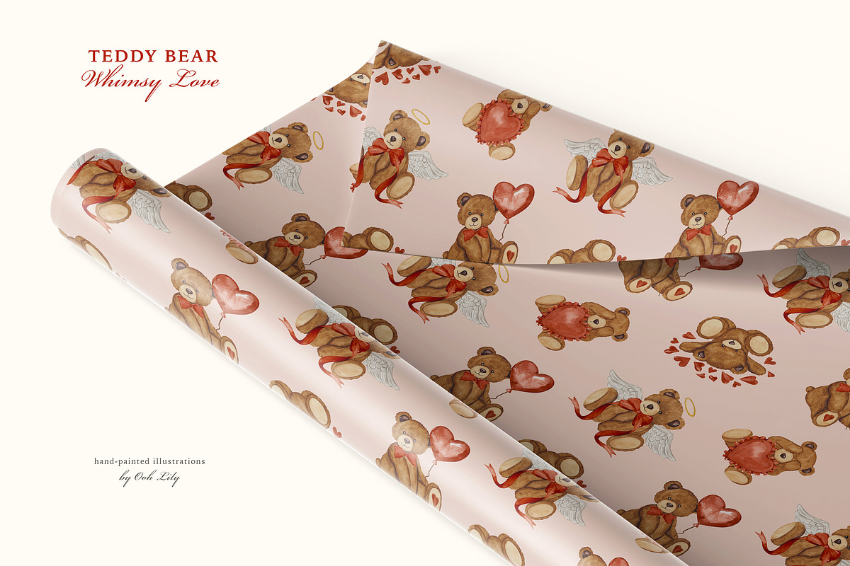 Whimsical Teddy Bear Love Collection, a Decorative Illustration by Ooh Lily (Photo 8 of 15)