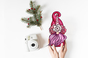Christmas Gnomes clipart Procreate, an Education Illustration by ElladesignCo (Thumbnail 5 of 7)