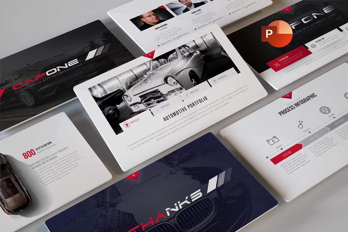 Car Premium Powerpoint Template, a Presentation Template by GearShift (Photo 1 of 4)