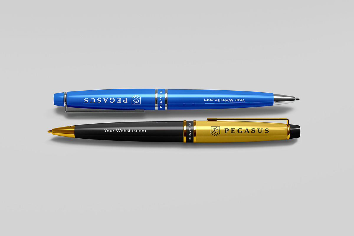 Ballpoint Pen Mockup - 8 views, a Pens & Pencil Mockup by Illusiongraphic (Photo 4 of 26)