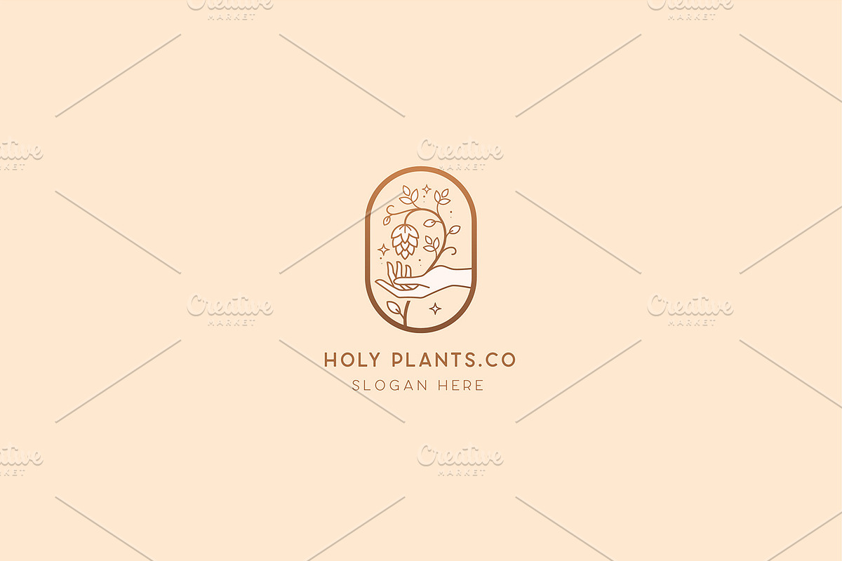 Holy Plants Cannabis Logo Template, a Branding & Logo Template by CCS Type (Photo 3 of 3)