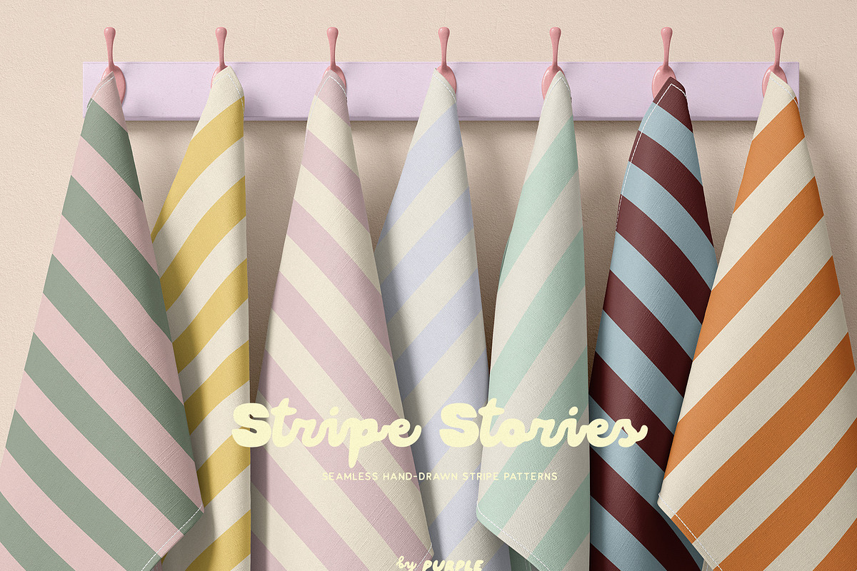 Stripe Stories: Seamless Patterns, a Pattern Graphic by Purple (Photo 7 of 14)