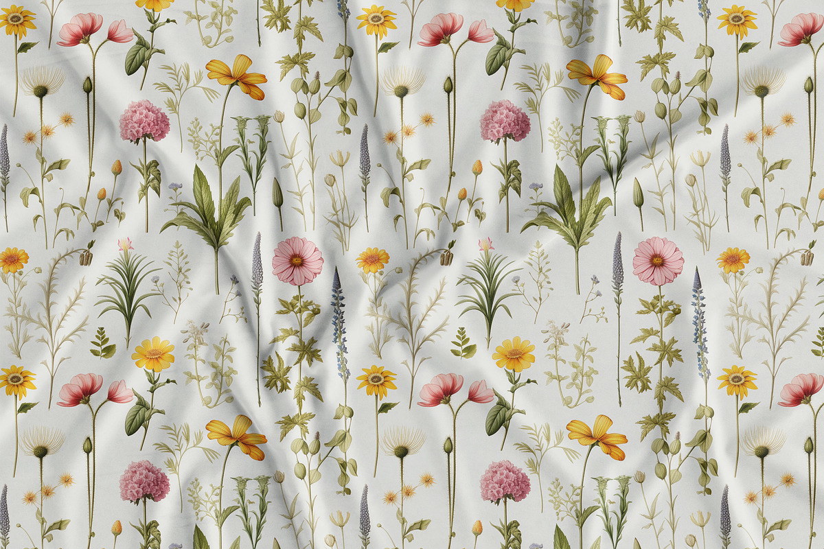Wildflowers Print Seamless Patterns, a Pattern Graphic by Olya Creative (Photo 12 of 15)