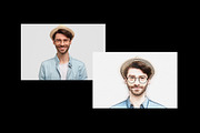 Colored Pencil Sketch Photo Effect, a Presentation Template by 3d_model_tifotizi (Thumbnail 2 of 3)