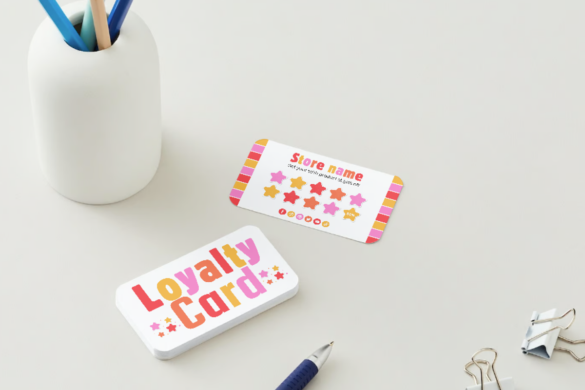 Colorful Loyalty Card Template, a Business Card Template by SunshineStudioBoutique (Photo 5 of 11)