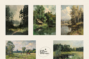 Old oil paintings - Vintage art, a Background Graphic by Pamyatka Shop (Thumbnail 8 of 8)