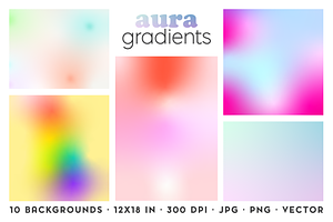 Aura Gradient Background Bundle