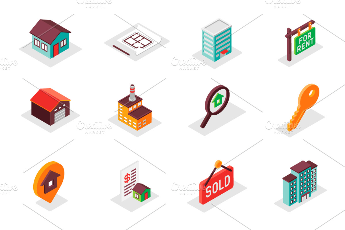 Isometric Icons Pack, a Duotone Icon by alexdndz (Photo 12 of 15)