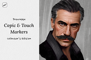 Procreate Copic & Touch Markers, a Brush Add-On by Brush Moment (Thumbnail 1 of 12)