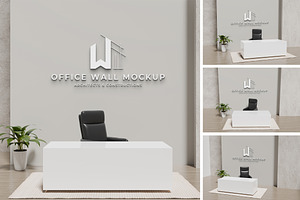 High-Quality Office Wall Mockup