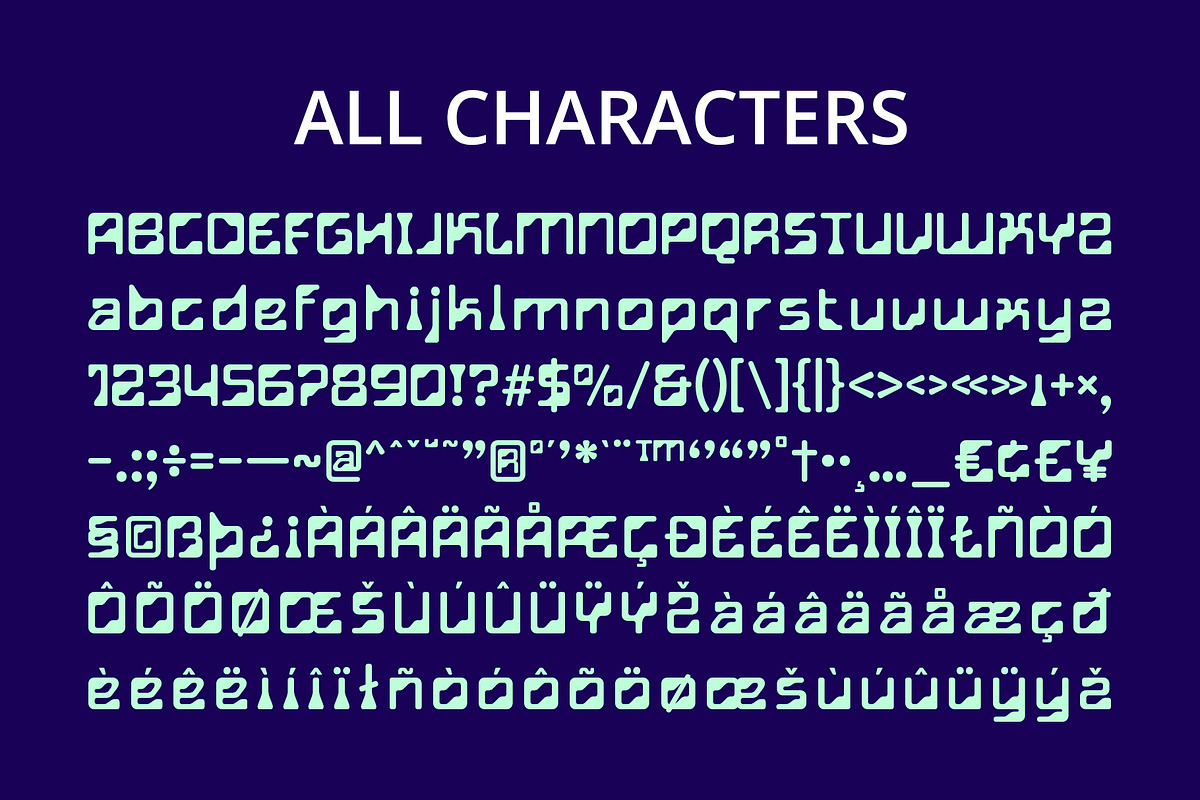 CS Boyka – Techno Font, a Sans Serif Font by Craft Supply Co. (Photo 8 of 8)