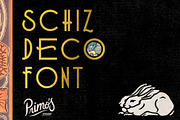 Schiz Deco Font, a Font by Mr. Chronos (Thumbnail 1 of 5)