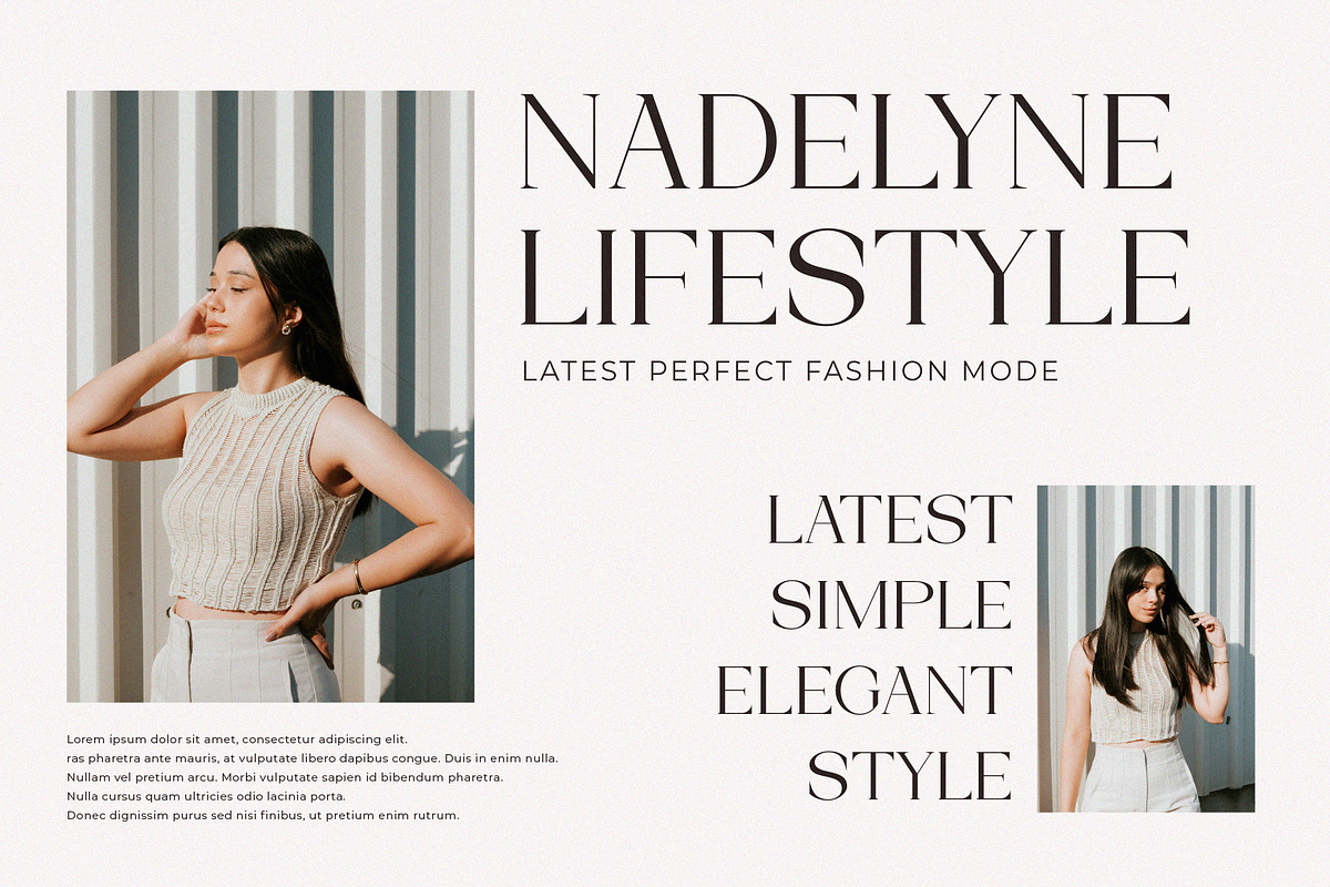 Angelyne - Modern Serif Font, a Serif Font by Muflieart (Photo 2 of 10)