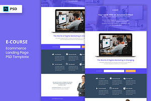 E-Course Landing Page Template