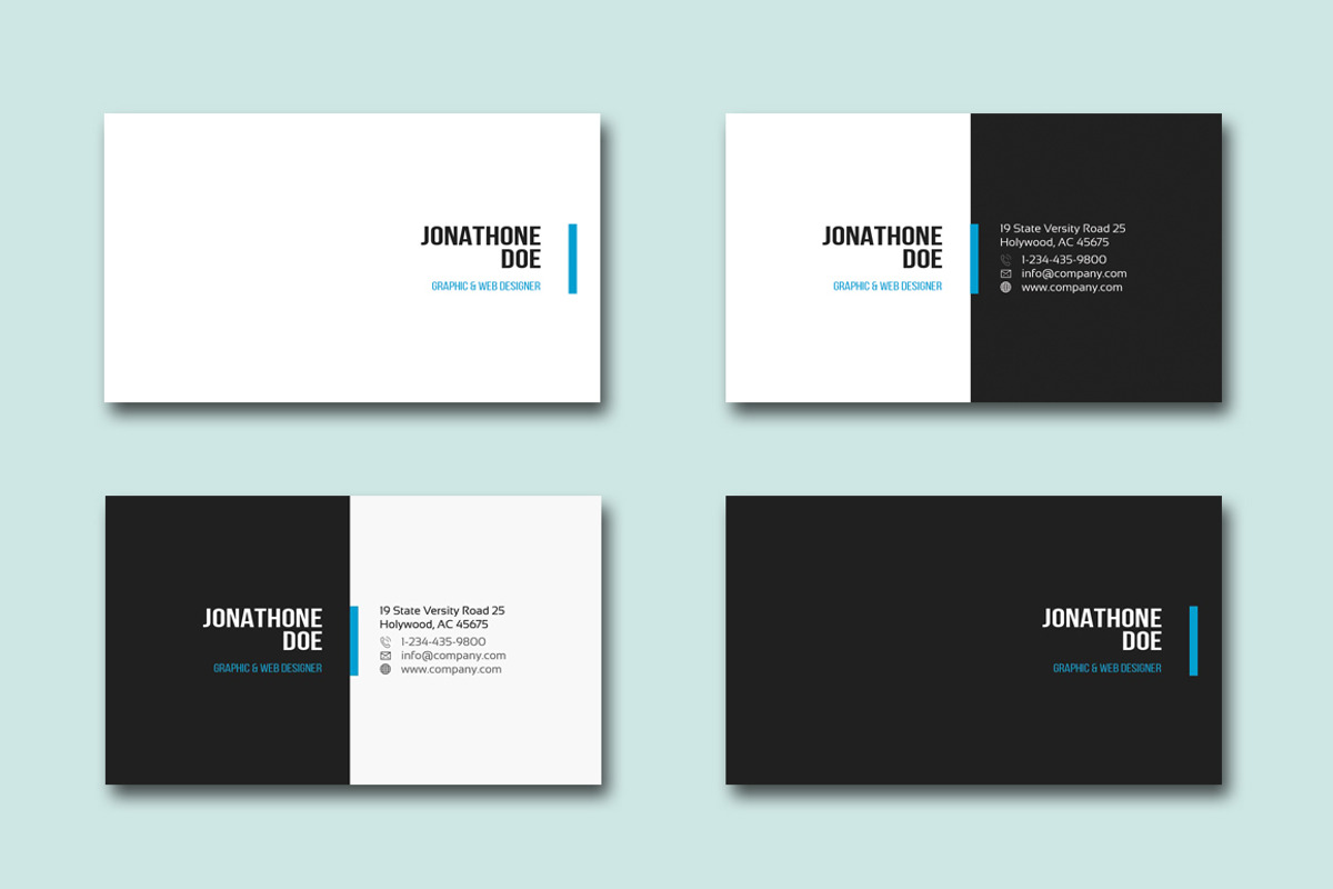 Simple Business Card, a Business Card Template by DesignGhar (Photo 1 of 7)