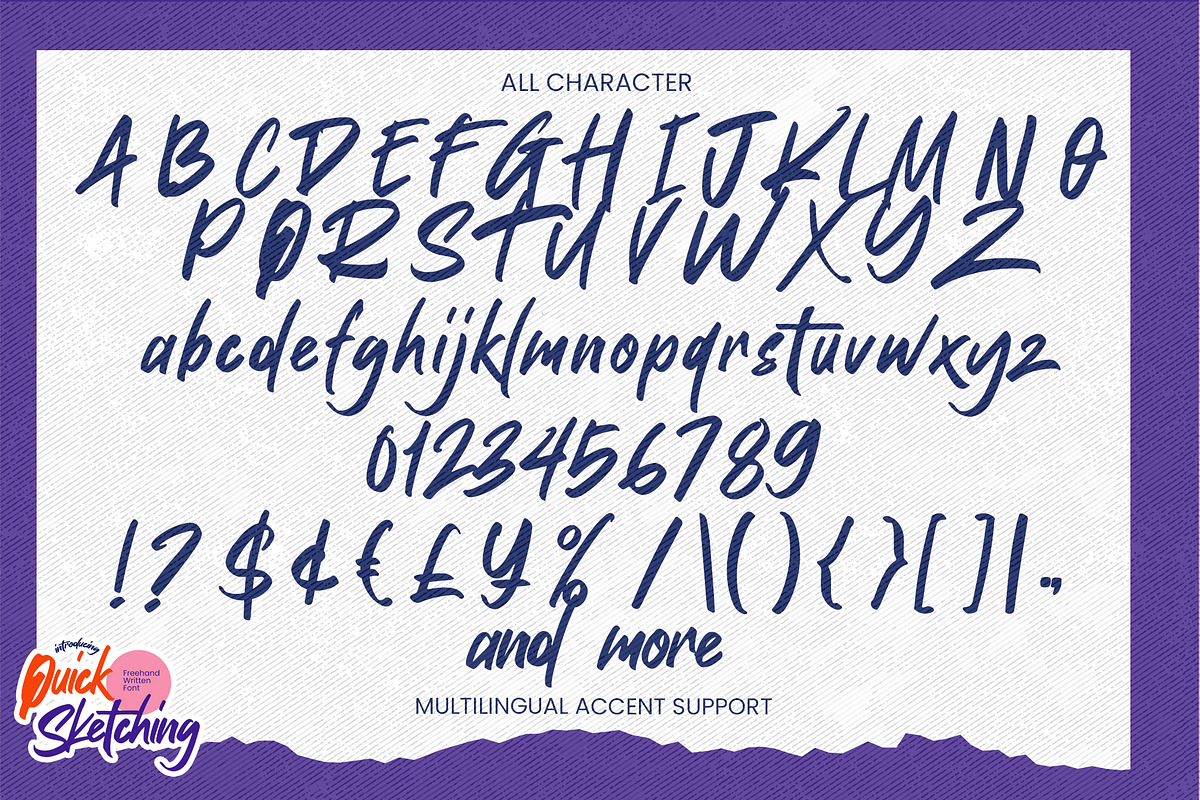 Quick Sketching - Freehand Written, a Font by Gassstype (Photo 6 of 8)
