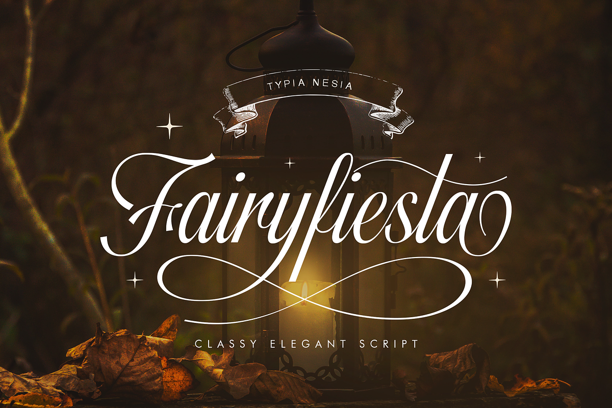 Fairyfiesta, a Script Font by Typia Nesia (Photo 1 of 9)